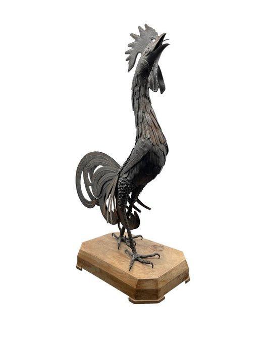 sculptuur, Gallo - 60 cm - IJzer, Antiek en Kunst, Curiosa en Brocante