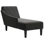 vidaXL Chaise longue met kussen en rechterarmleuning stof, Huis en Inrichting, Zetels | Zetels en Chaises Longues, Verzenden, Nieuw