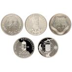 Hongrie, Roumanie. 500 Forint, 100 Lei 1988/1999 - (5 stuks), Postzegels en Munten