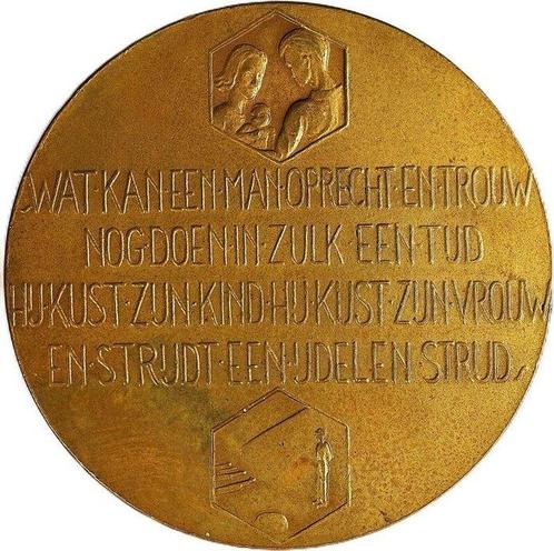 Pays-Bas. Historical Medal War Memorial Medal – Lion in Net, Postzegels en Munten, Munten en Bankbiljetten | Toebehoren