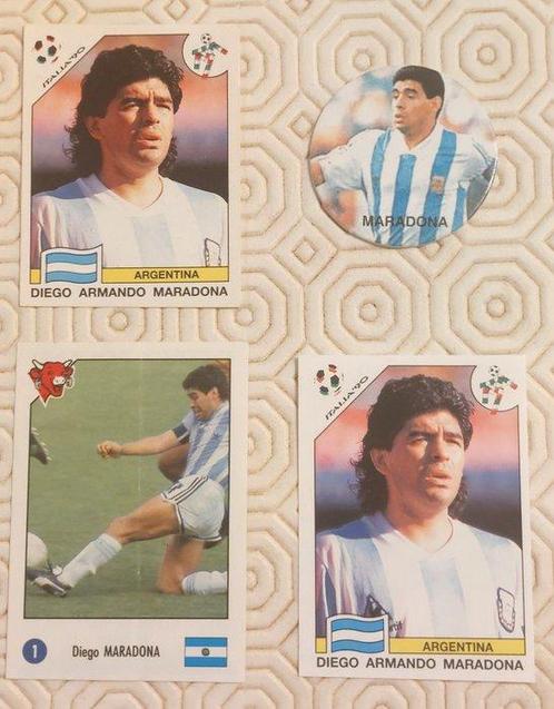 Panini - 4 x Maradona - Panini Italia 90 / WC Story / La, Collections, Collections Autre