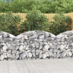 vidaXL Schanskorf gewelfd 150x30x80/100 cm gegalvaniseerd, Tuin en Terras, Verzenden, Nieuw