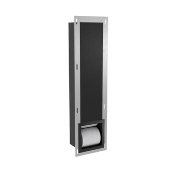 Reserve Toiletrolhouder Inbouw BWS Mat Zwart Torelaat, Doe-het-zelf en Bouw, Sanitair, Ophalen of Verzenden, Nieuw, Bad