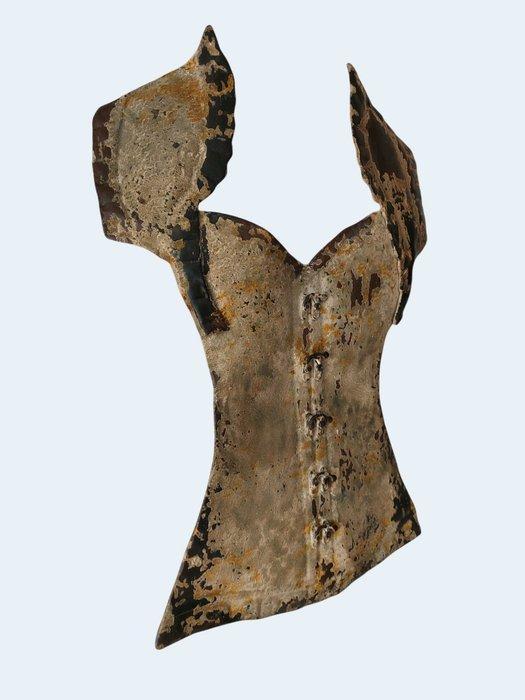 Buste, Womens Corset - 61 cm - Kunst Object - Corset - IJzer, Antiquités & Art, Curiosités & Brocante