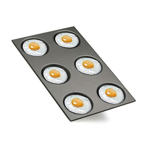 Ei-/Omelet-Bakplaat | 6x Ø125mm | Antikleeflaag | 1/1 GN, Zakelijke goederen, Horeca | Keukenapparatuur, Nieuw in verpakking, Verzenden