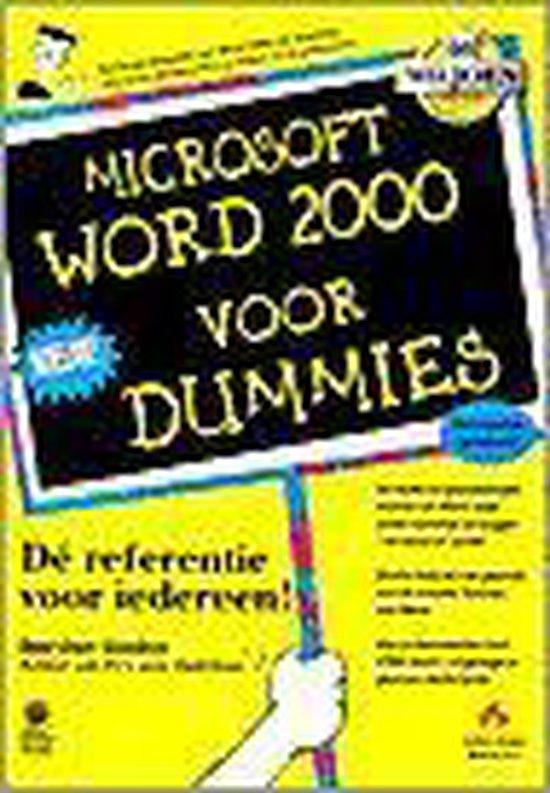 Microsoft Word 2000 voor Windows voor Dummies 9789043000727, Boeken, Informatica en Computer, Gelezen, Verzenden