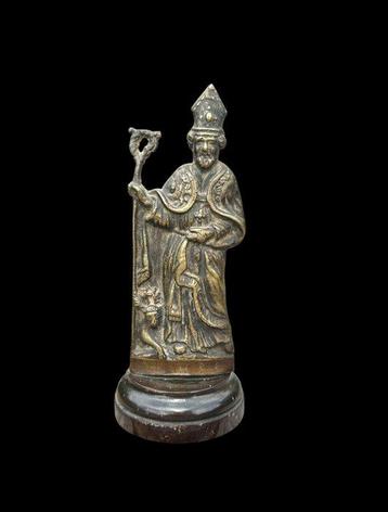 Beeld - Hubertus van Luik - Bois, Bronze - 1800-1850