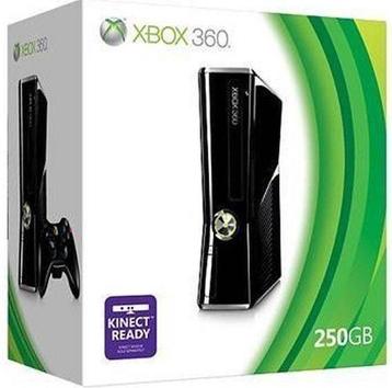 Xbox 360 Slim 250GB + Controller in Doos
