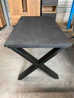 Cod eettafel mangohout, black finish (nieuw, A-keuze)