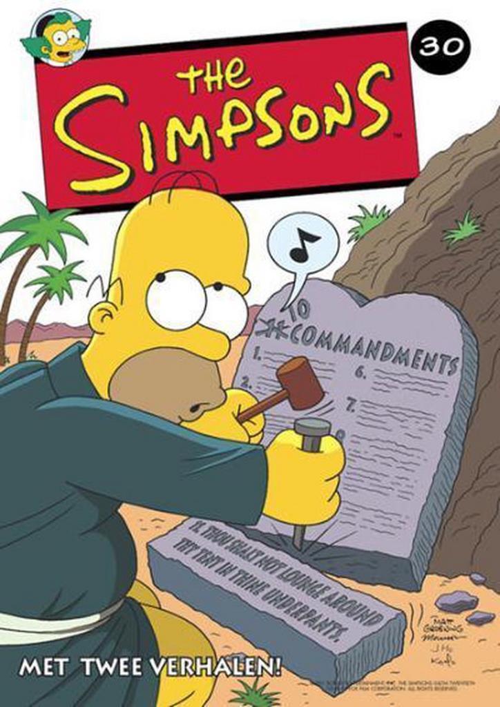 De papierslag ; Bart Simpsons bijbelverhalen / The Simpsons, Boeken, Stripverhalen, Gelezen, Verzenden