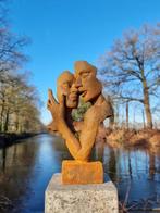 sculptuur, A kissing couple - 63 cm - IJzer