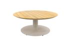 Suns Grado lage tuintafel camel sand met teak blad Ø 170 cm, Tuin en Terras, Nieuw