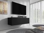 TV-Meubel - Zwevend - Mat zwart - 100x30x40 cm, Verzenden