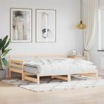 vidaXL Lit de jour avec lit gigogne 90x190 cm bois de, Maison & Meubles, Chambre à coucher | Lits, Neuf, Verzenden