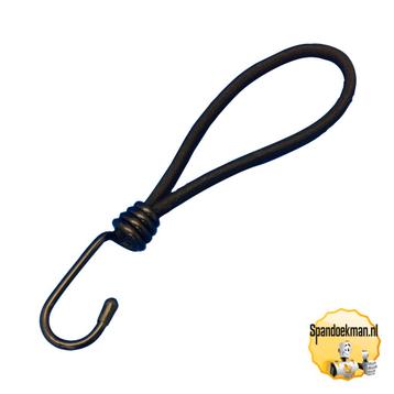 Spanner 6mm met spinhaak 18cm 15kg Zwart