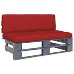 vidaXL Tuinmiddenbank pallet geïmpregneerd grenenhout grijs, Tuin en Terras, Verzenden, Nieuw