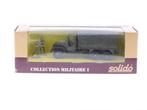 Schaal 1:50 Solido 6032 GMC T-as militaire bakwagen met r..., Ophalen of Verzenden