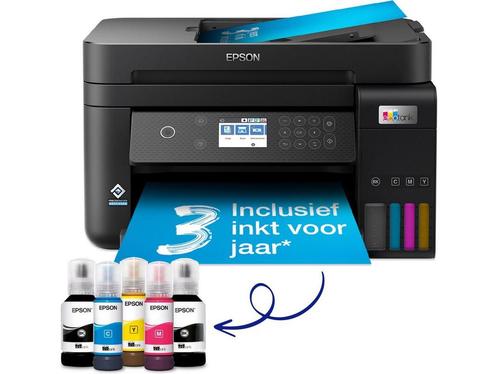 Epson EcoTank ET-3850 - All-In-One Printer - Inclusief tot 3, Computers en Software, Printers, Zo goed als nieuw, Verzenden