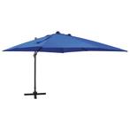 vidaXL Zweefparasol met paal en LED-verlichting 300 cm, Tuin en Terras, Verzenden, Nieuw