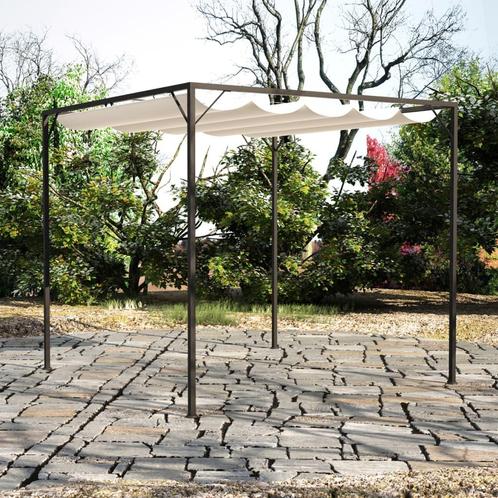 vidaXL Tuinpaviljoen met inschuifbaar dak, Tuin en Terras, Partytenten, Nieuw, Verzenden