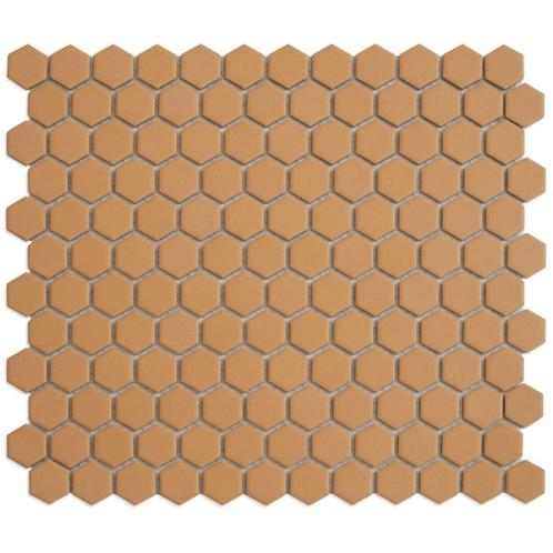 Mozaiek Tegel Hexagon 26x30 cm Mat Tuscany Gold (Doosinhoud, Doe-het-zelf en Bouw, Sanitair, Overige typen, Nieuw, Ophalen of Verzenden