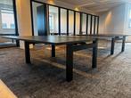 Refurbished Duo Zit Sta Bureau | Nieuwe Zwarte Bureaubladen, In hoogte verstelbaar, Zo goed als nieuw, Stabureau