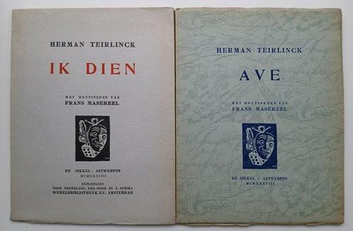 Herman Teirlinck (tekst), Frans Masereel (ills.) - Ik Dien;, Antiquités & Art, Antiquités | Livres & Manuscrits