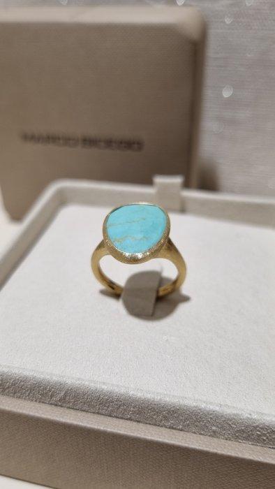 Marco Bicego - Ring - 18 karaat Geel goud Turquoise, Handtassen en Accessoires, Ringen
