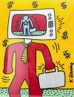 Keith Haring (1958-1990) - TV Man (The Playboy Suite), Antiek en Kunst, Kunst | Schilderijen | Modern