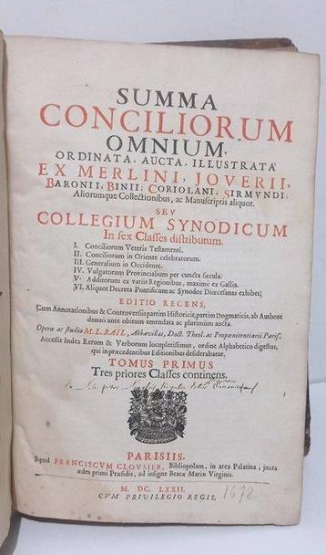 Louis Bail - Summa conciliorum omnium, ordinata, aucta,