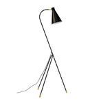 Dyberg Larsen - Staande lamp - Miles - Black - Metaal