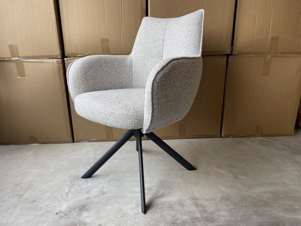 Veiling - Armstoel Zoro (set van 6) Stof - Naturel, Huis en Inrichting, Stoelen