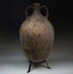 Oud-Grieks Aardewerk Amfora met geschilderde letters,