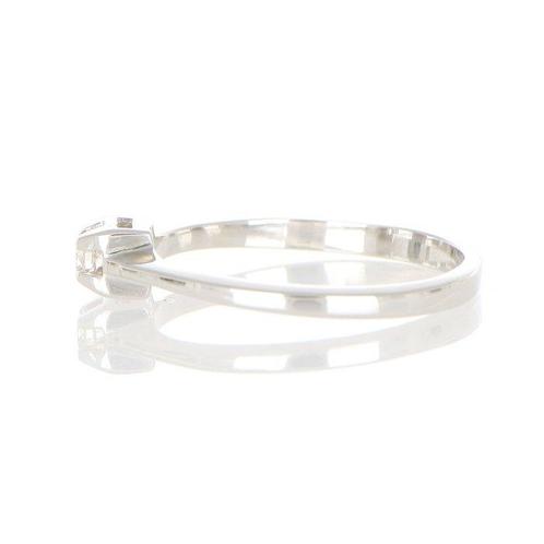 Zonder Minimumprijs - Ring - 12 kt. Witgoud Diamant, Handtassen en Accessoires, Ringen