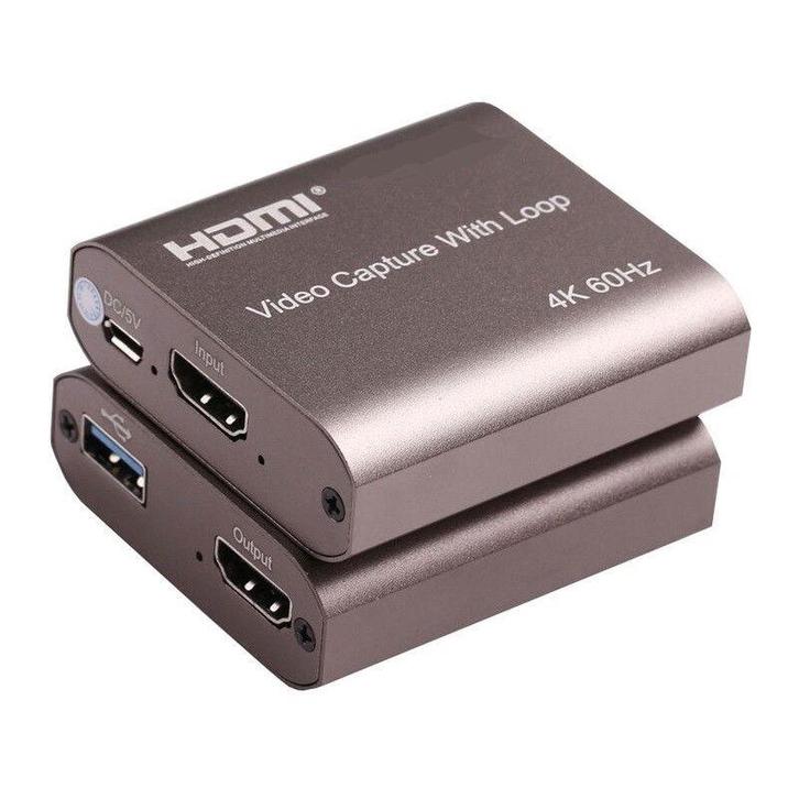 DrPhone HVC3 Audio Video Capture Card met Loop Out - HDMI, TV, Hi-fi & Vidéo, Câbles audio & Câbles de télévision, Envoi