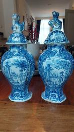 set 18e eeuwse Delftse vazen - Vaas (2) - Aardewerk -