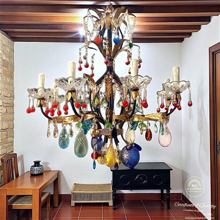 SLC Illumina - MG - Kroonluchter - Smeedijzer - Mod. Fruit, Antiek en Kunst, Kunst | Designobjecten