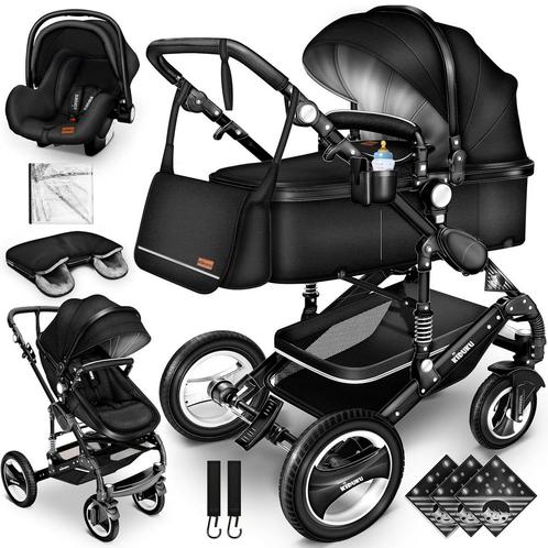 KIDUKU® 3 in 1 Kinderwagen - Wandelwagen - Kinderbuggy - Zwa, Huis en Inrichting, Woonaccessoires | Overige, Verzenden