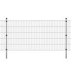 vidaXL Panneau de clôture 2D de jardin+poteaux 2008x1030mm 2