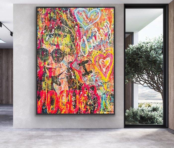 Joaquim Falco - I LOVE AUDREY HEPBURN XXL, Antiquités & Art, Art | Peinture | Moderne