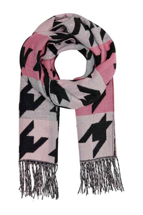 ONLY sjaal ONLFRINNY met pied-de-poule print roze/zwart, Vêtements | Femmes, Bonnets, Écharpes & Gants, Envoi