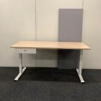 Verstelbaar bureau met persoonlijke lade, (bxd) 160x80cm,