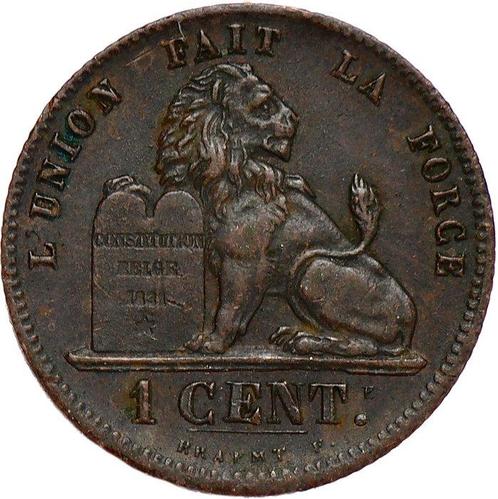 België. Leopold I. 1 Centime 1862 over 1 (= unrecorded, Postzegels en Munten, Munten | Nederland