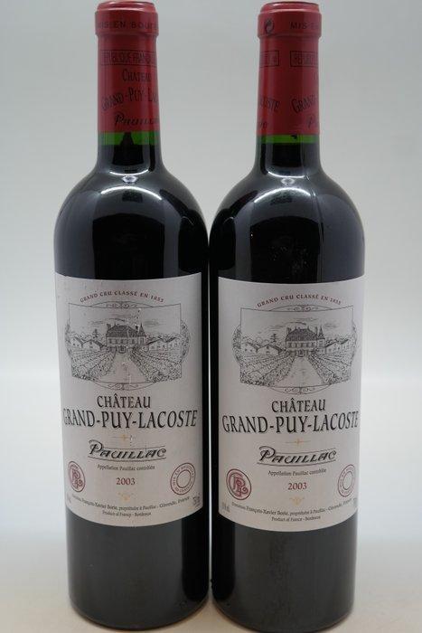 2003 Chateau Grand-Puy-Lacoste - Pauillac Grand Cru Classé -, Collections, Vins