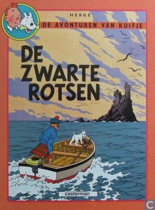Kuifje dubbelalbum hardcover De zwarte rotsen / De, Boeken, Overige Boeken, Zo goed als nieuw, Verzenden