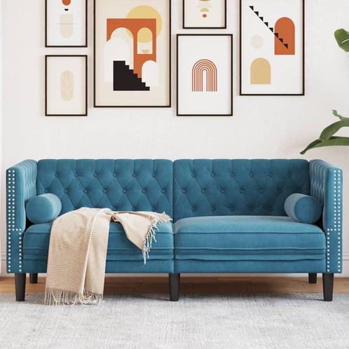 vidaXL Tweezitsbank Chesterfield-stijl en bolsters fluweel, Huis en Inrichting, Zetels | Zetels, Nieuw, Verzenden