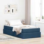 vidaXL Opbergbed met matras met matras Blauw 100 x 200 cm, Verzenden, Nieuw
