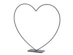 Frame metalen hart op voet +/- 25 cm zwart staand metal