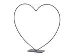 Frame metalen hart op voet +/- 25 cm zwart staand metal, Nieuw
