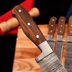Keukenmes - Chefs knife - hout en handgemaakt gevouwen, Antiek en Kunst, Antiek | Keukengerei